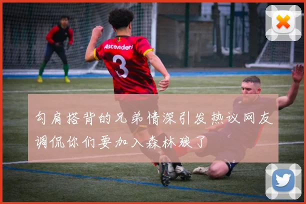 勾肩搭背的兄弟情深引发热议网友调侃你们要加入森林狼了